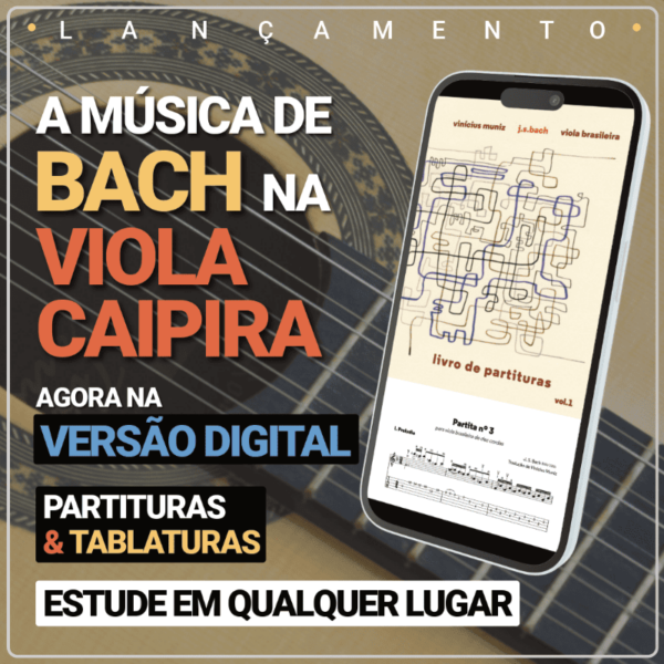 Viola caipira e Bach livro de partituras e tablaturas