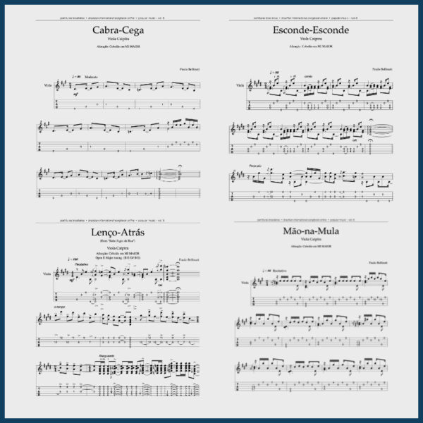 GRÁTIS: Partitura & Tablatura - Suite Jogos de Rua - Imagem 2