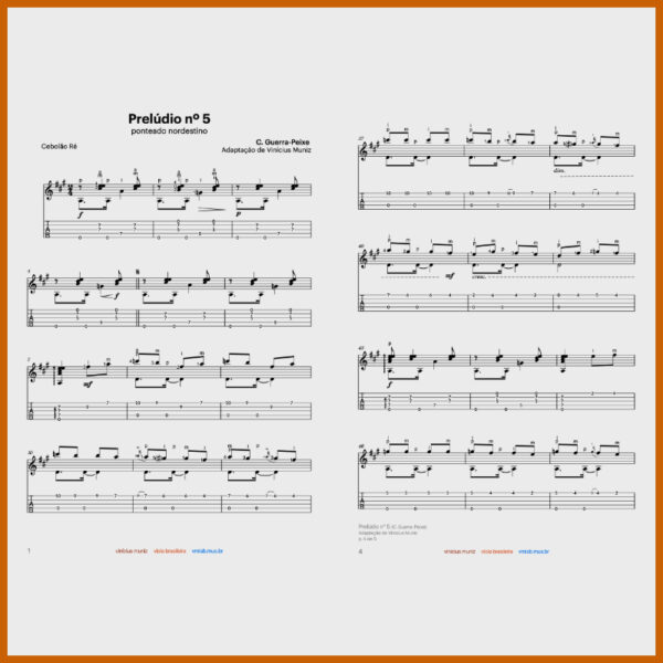Partitura & Tablatura - Ponteado nordestino - Imagem 2